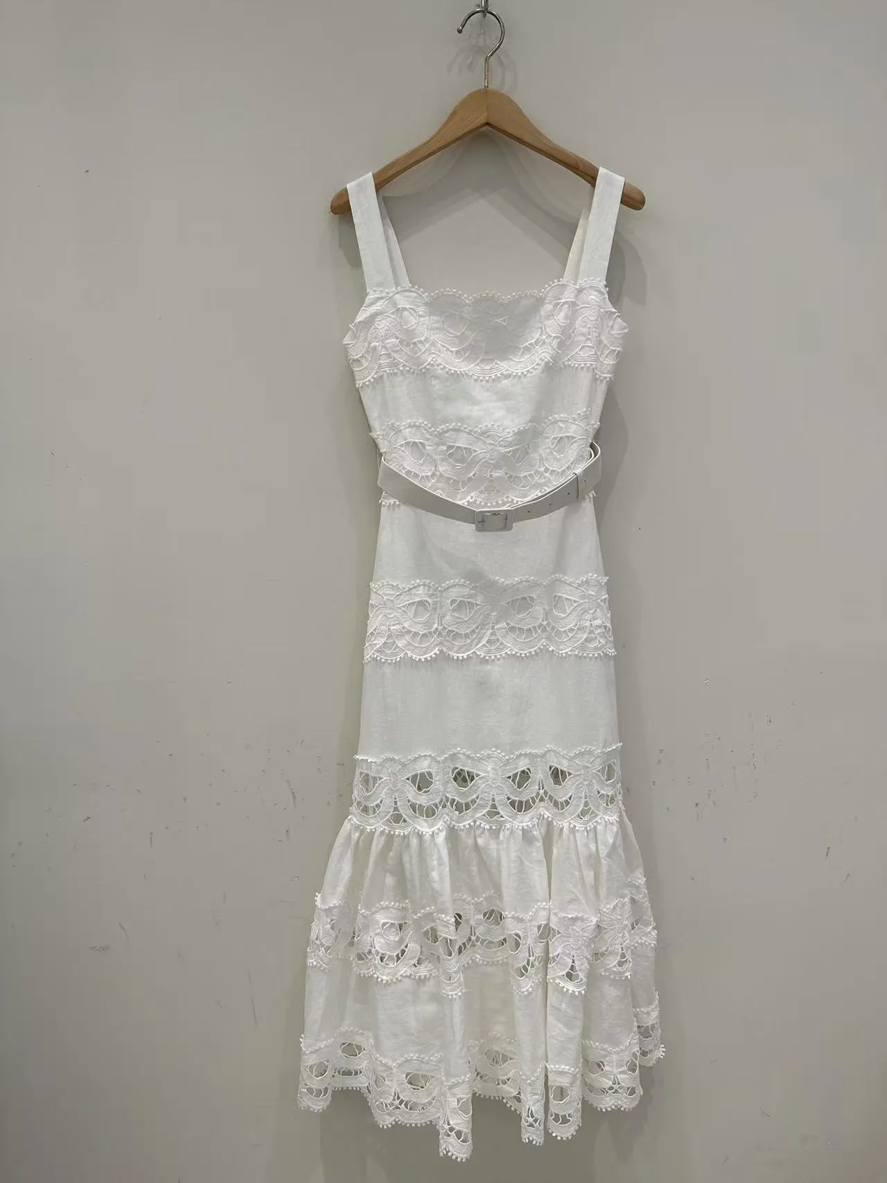 SP 2025 Summer Pure White Cotton Linen White Eyelet... From Ljcjc, $141.63  In Bulk | DHgate.Com