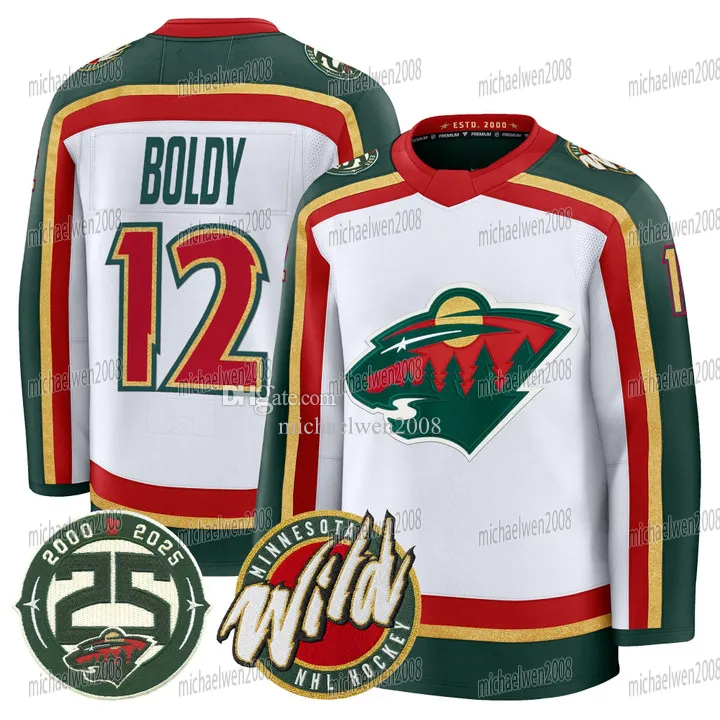 NHL1.2.3.4.5.8.17.18.24.26.27.30下12冊 MinnesotasWild 2025 26 25th Anniversary Jersey Kirill Kaprizov