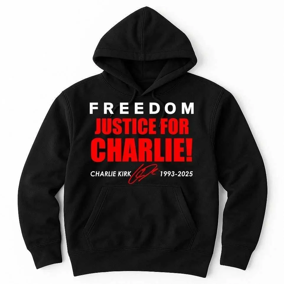 Rest in Peace Charlie Kirk Frdom Sweatshirt Mens Clothing Harajuku Sweatshirt for Men High Quty Oversized Flce Hoodie S250926