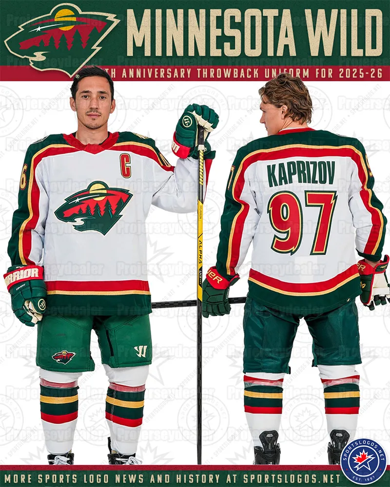 Kirill Kaprizov Wild 2025 26 Home Hockey Jersey Authentic NHL Fan