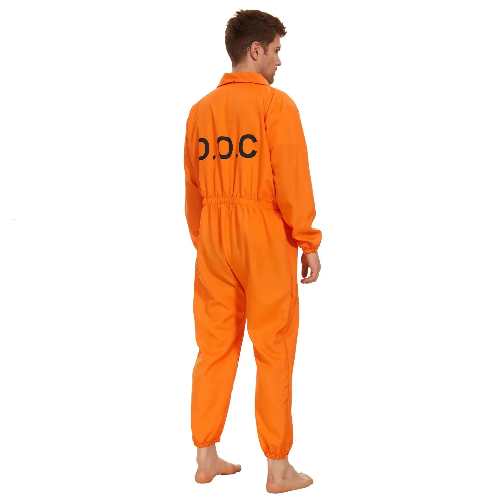 Disfraz Para Hombr Disfraz De Prisionero Mono Naranja De Prisionero