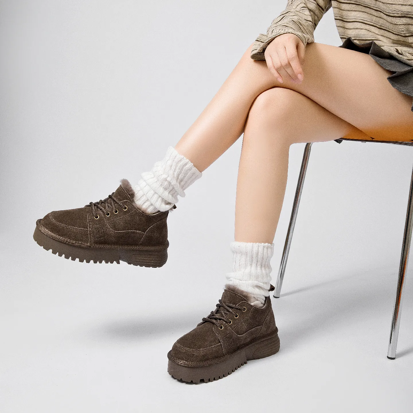 CE Designer Free Shipping Oxhide Affordable Winter Anti Slip Snow Boots With Thick Plush Cotton Shoes Exquisite_desvips.com