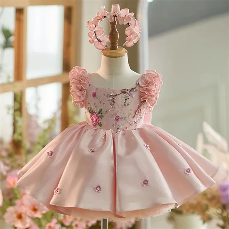birthday dress fast delivery Princess Lace Satin Tulle Flower Girl Pink Birthday... From Yujia08, $61.67 Color:As Picture:Black/Dark Champagne short sleeve Out of Stock Wedding Dress Styles: Bridal