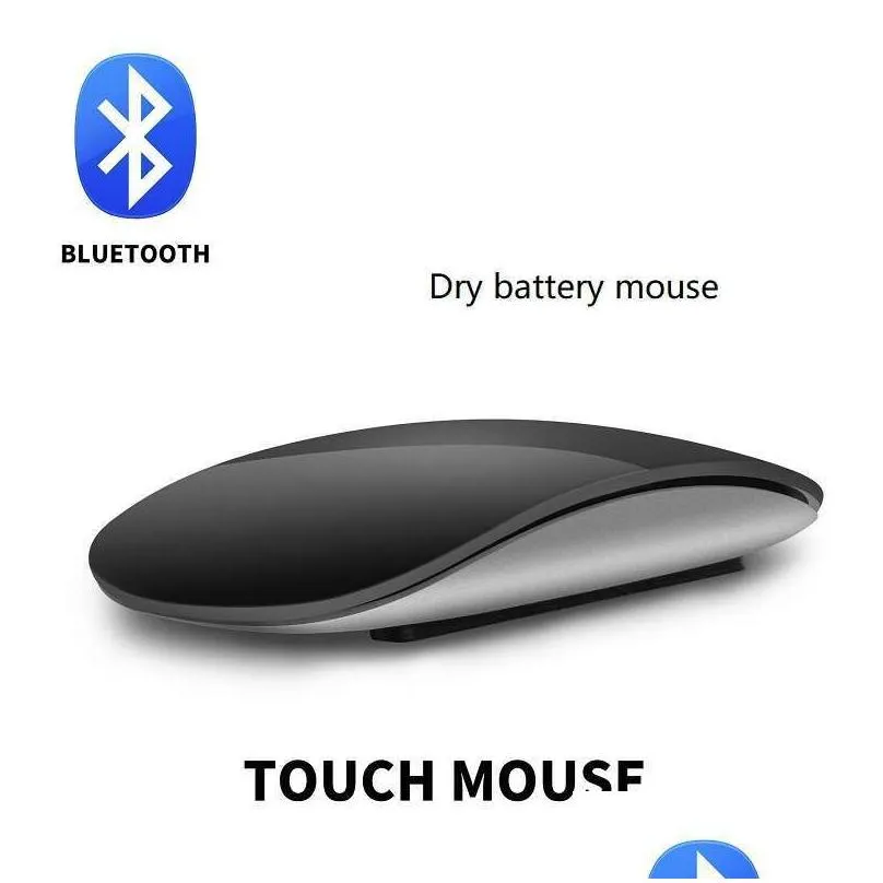 Drop Computer Mouse Bluetooth Wireless Magic Silent Rechargeable Laser Computer Mouse Slim ...