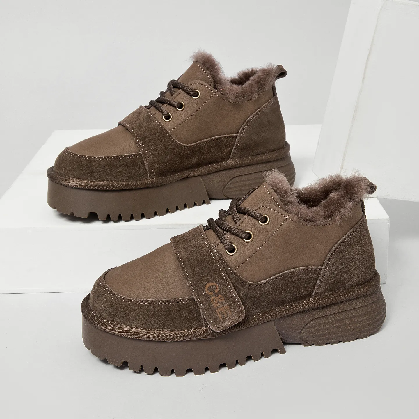 CE Designer Gratis Verzending Oxhide Betaalbare Winter Antislip Sneeuwlaarzen met Dikke Pluche Katoenen Schoenen_voghion.com