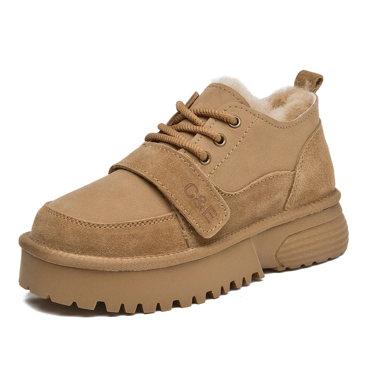 CE Designer Gratis Verzending Oxhide Betaalbare Winter Antislip Sneeuwlaarzen met Dikke Pluche Katoenen Schoenen_voghion.com