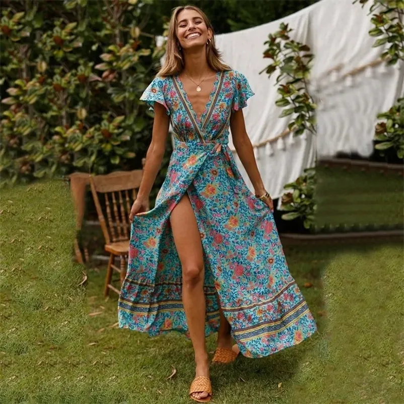 knee length dresses for ladies Suki Knit Maxi Dress With Flowers - Nude main image 1