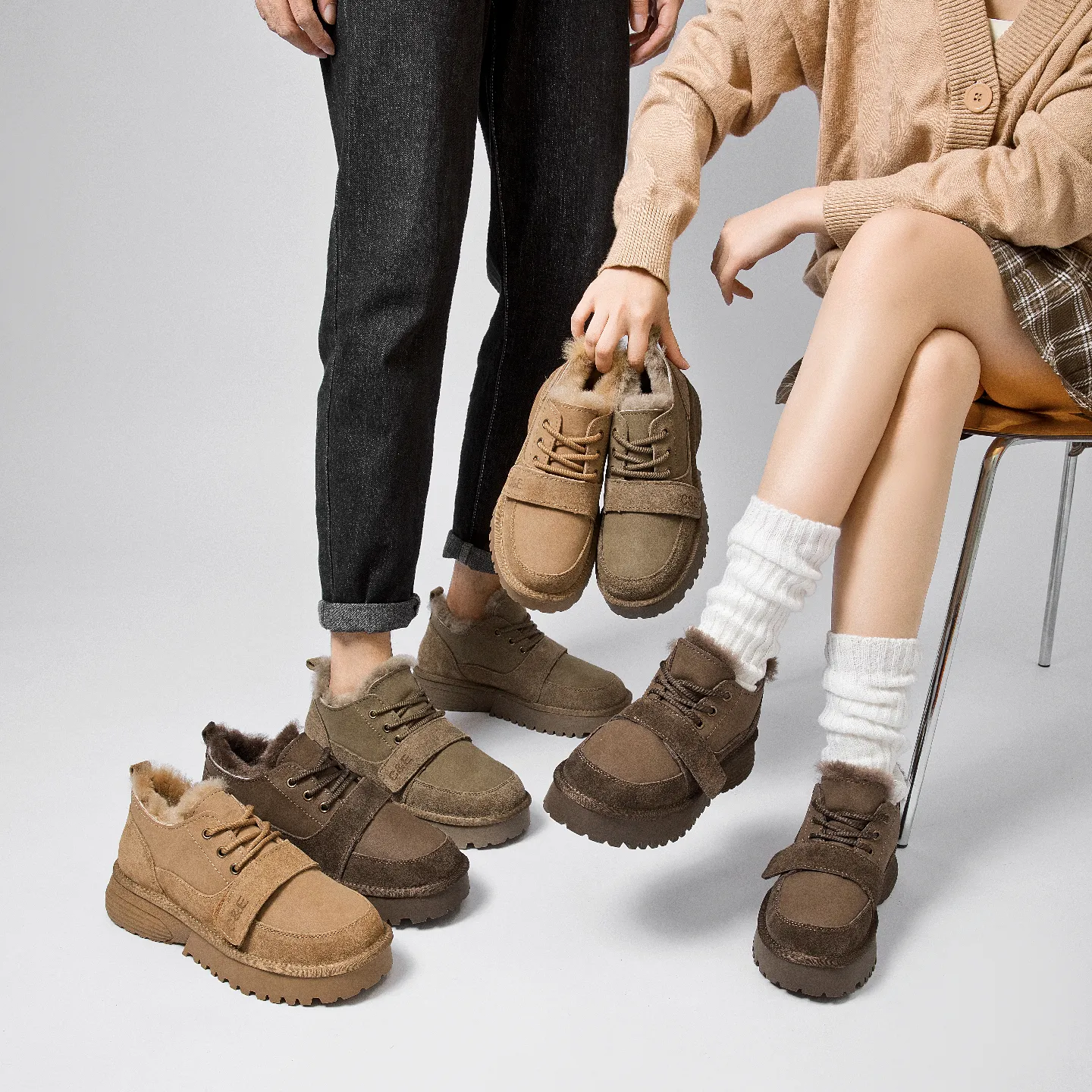 Designer sneeuwlaarzen voor dames en heren met warme voering_voghion.com