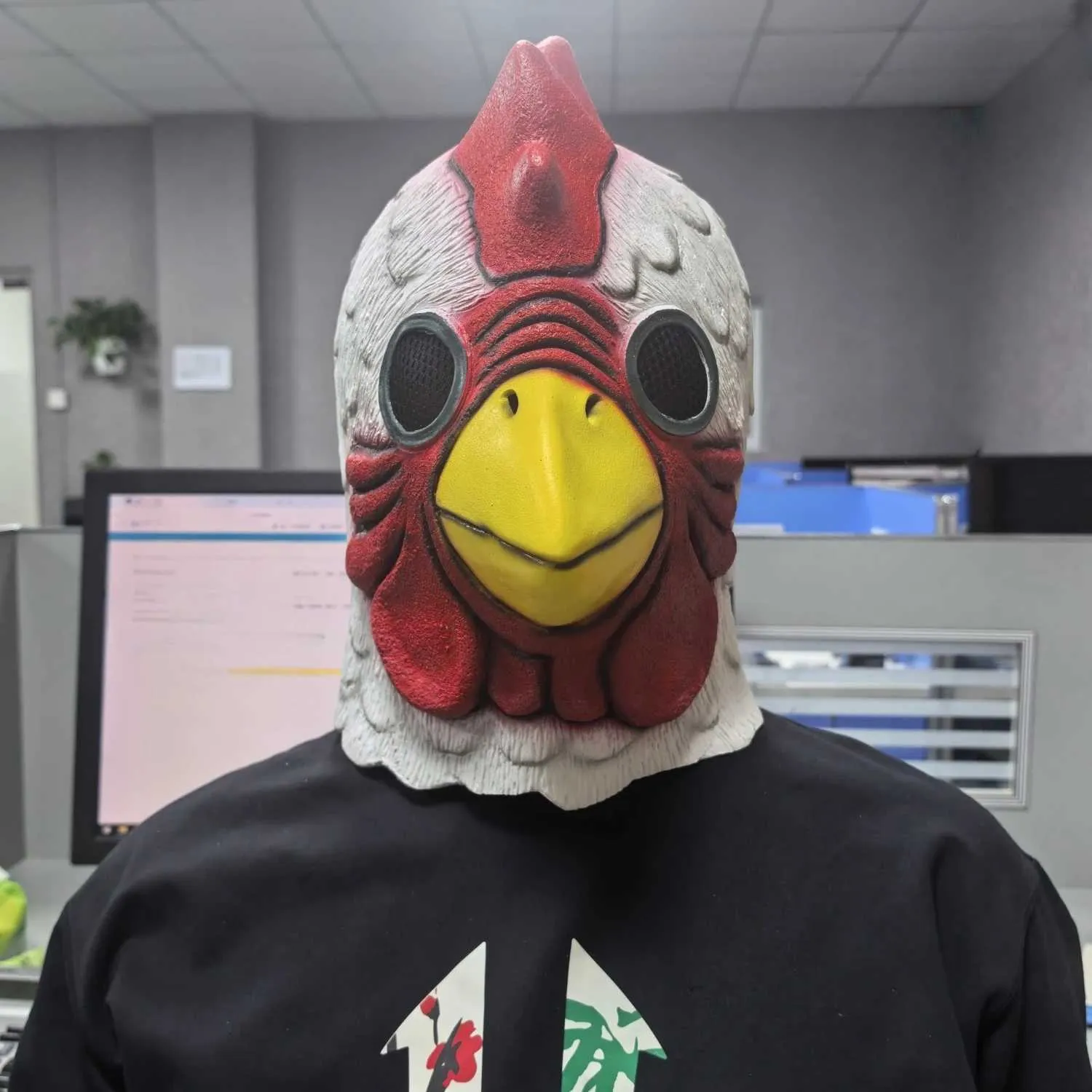 Hotline Miami Game Mad Chicken Halloween Head Accessories White Rooster ...