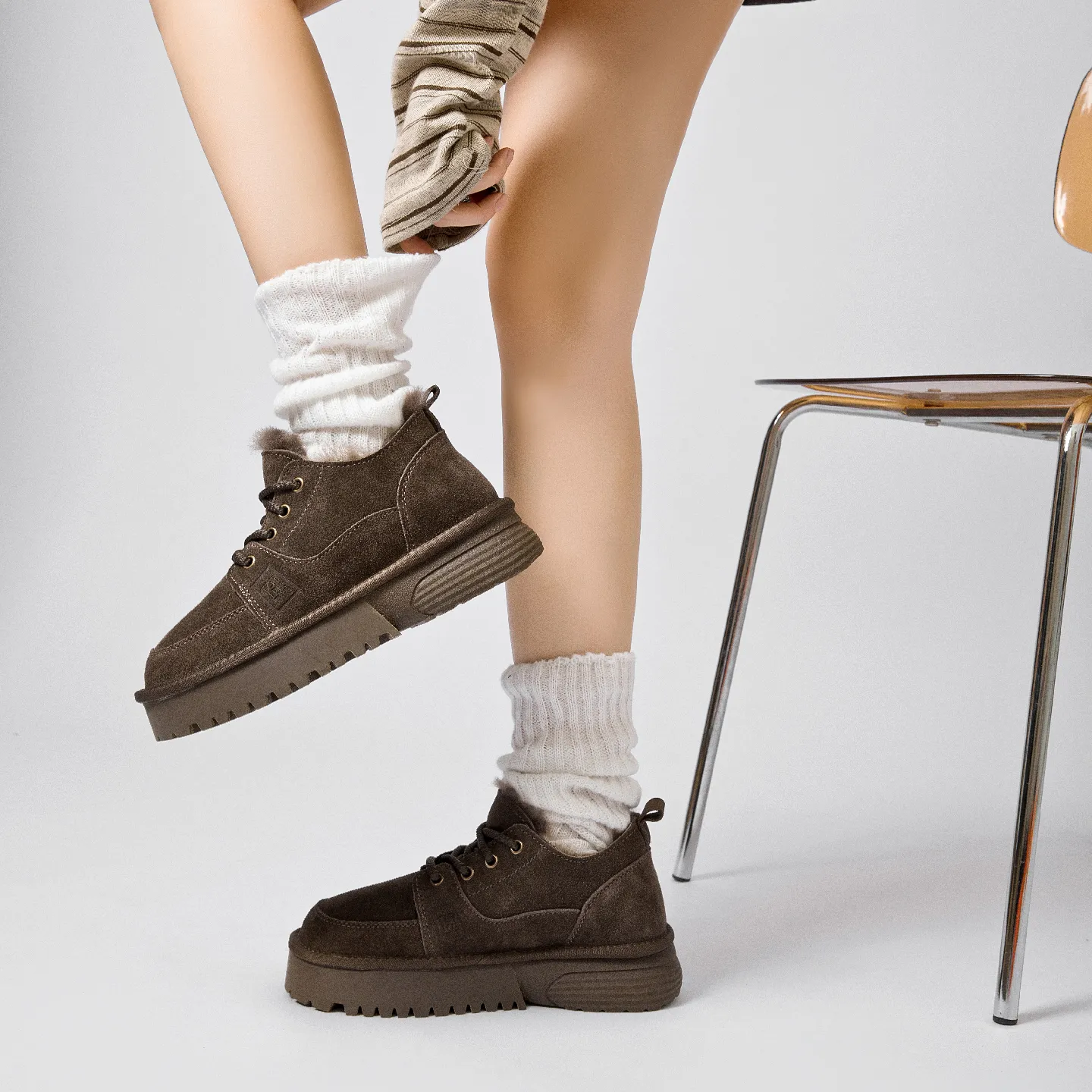 CE Designer Free Shipping Oxhide Affordable Winter Anti Slip Snow Boots With Thick Plush Cotton Shoes Exquisite_desvips.com