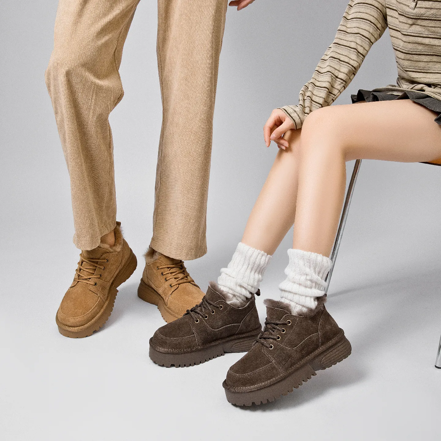 CE Designer Free Shipping Oxhide Affordable Winter Anti Slip Snow Boots With Thick Plush Cotton Shoes Exquisite_desvips.com