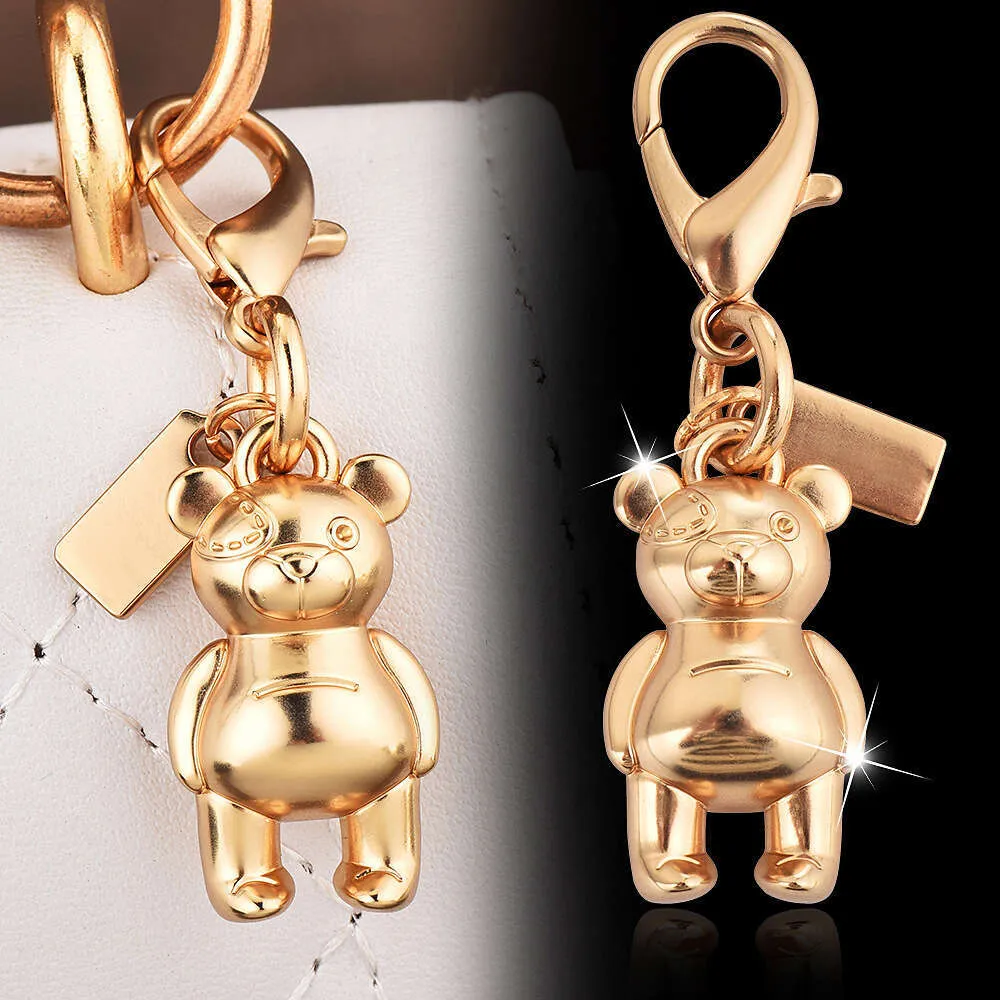 Car Keychain High-End Bag Accessories Colorful Bear Cherry Clover Butterfly Backpack Decorations_voghion.com