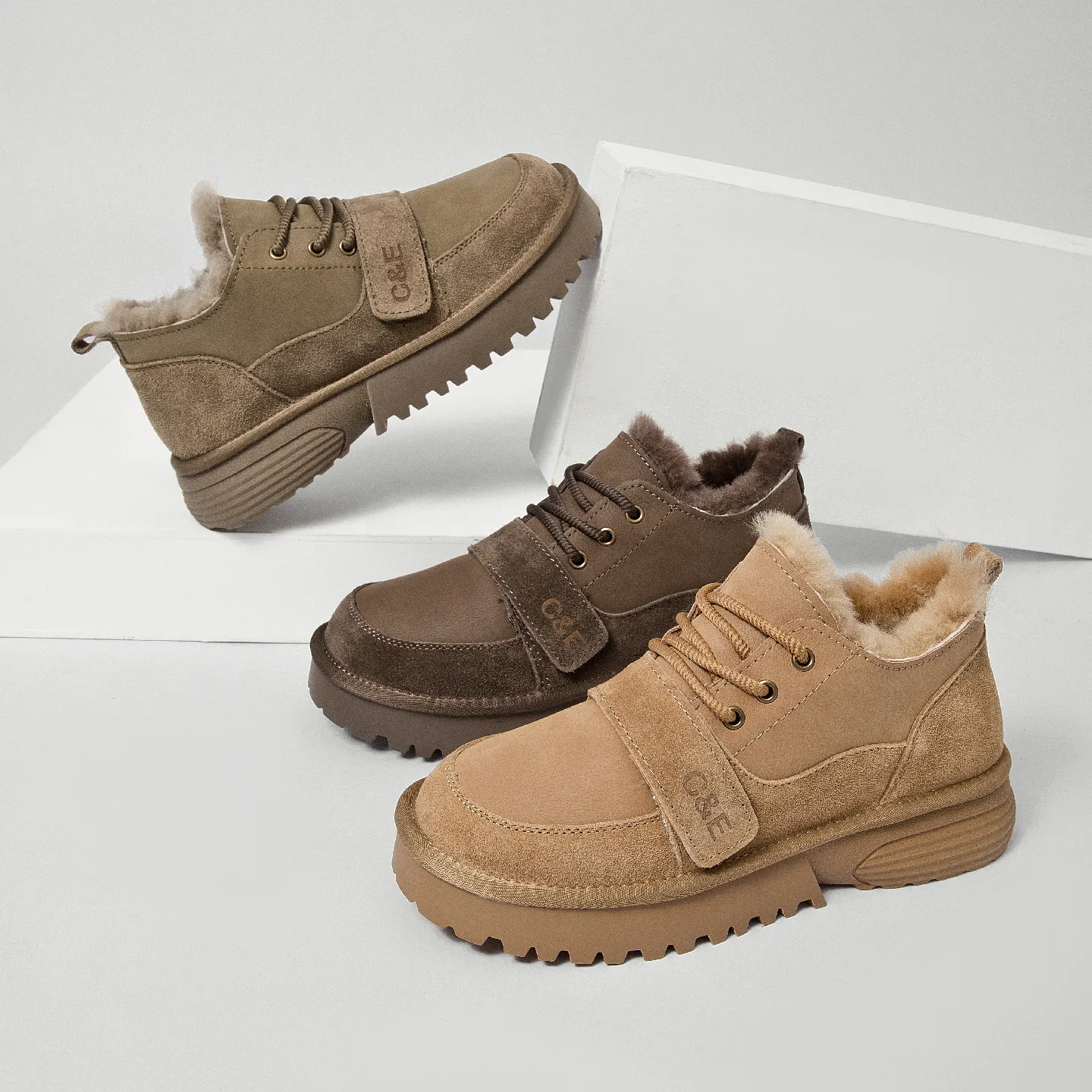 CE Designer Gratis Verzending Oxhide Betaalbare Winter Antislip Sneeuwlaarzen met Dikke Pluche Katoenen Schoenen_voghion.com