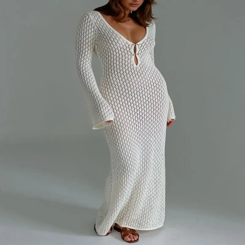 open lace back dress ALMA PIPED TENNIS DRESS