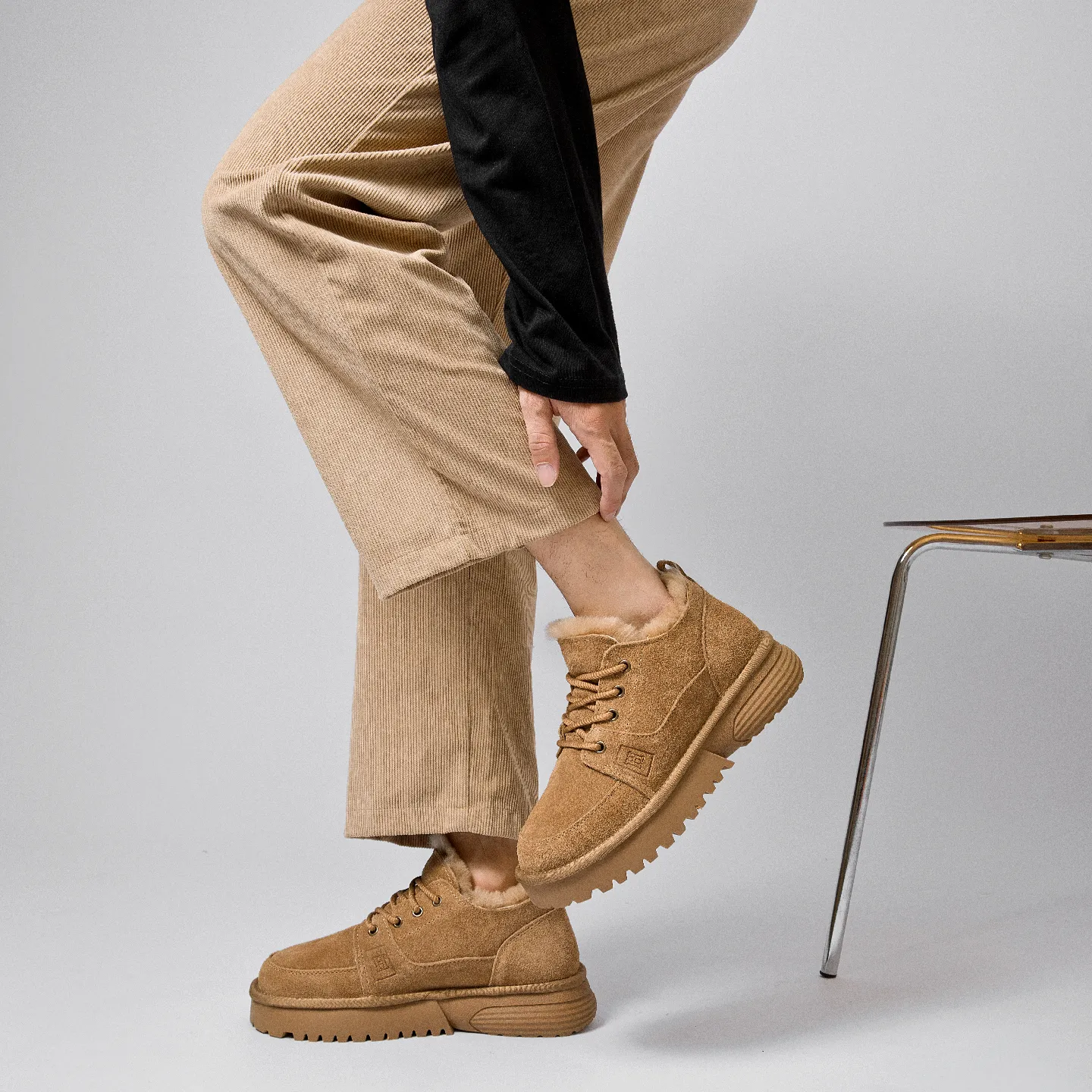 CE Designer Free Shipping Oxhide Affordable Winter Anti Slip Snow Boots With Thick Plush Cotton Shoes Exquisite_desvips.com