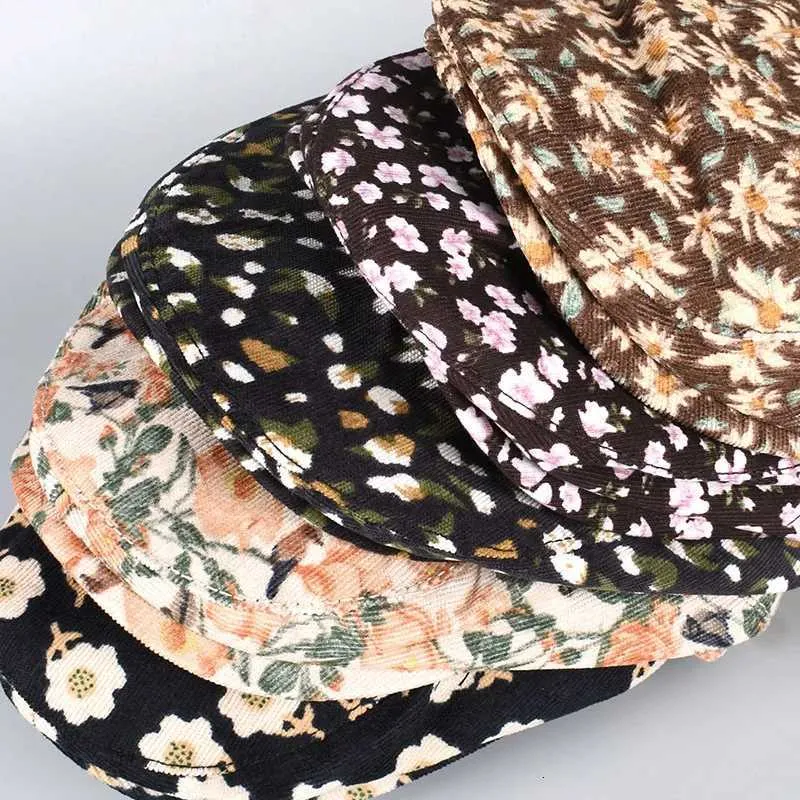 Beret Women Spring Summer Floral Print Painter Cap ... From  display picture 1