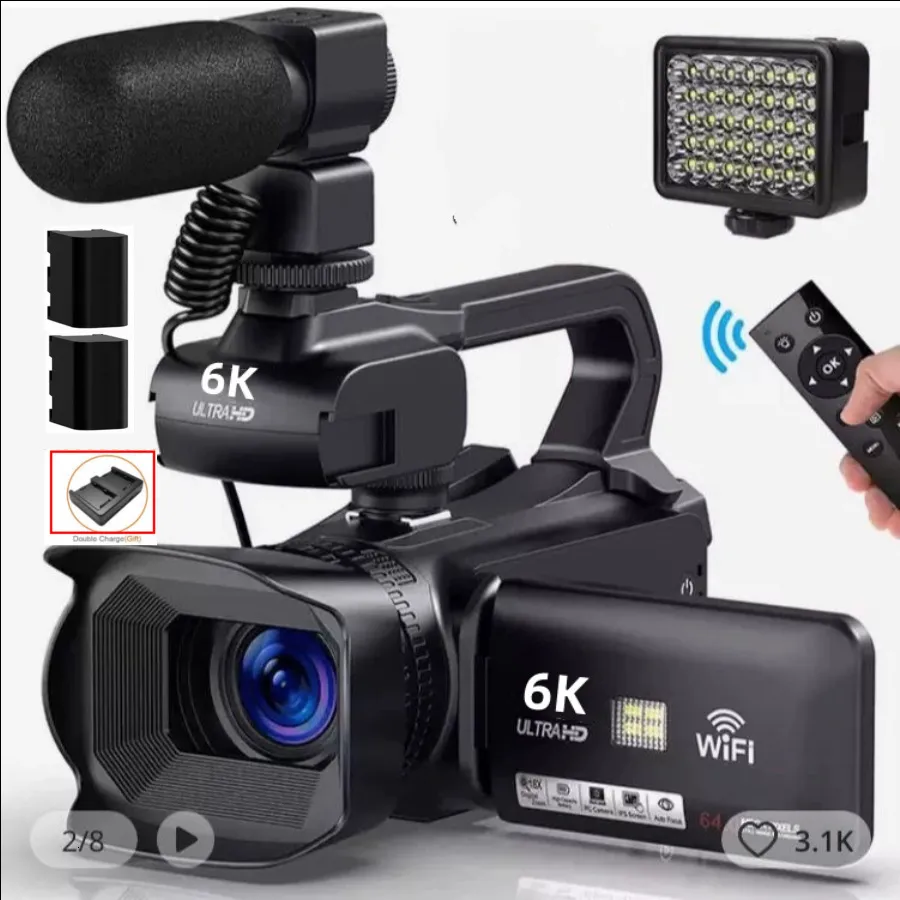 Camcorders Komery 4K Video Camcorder Live Streaming Camera For