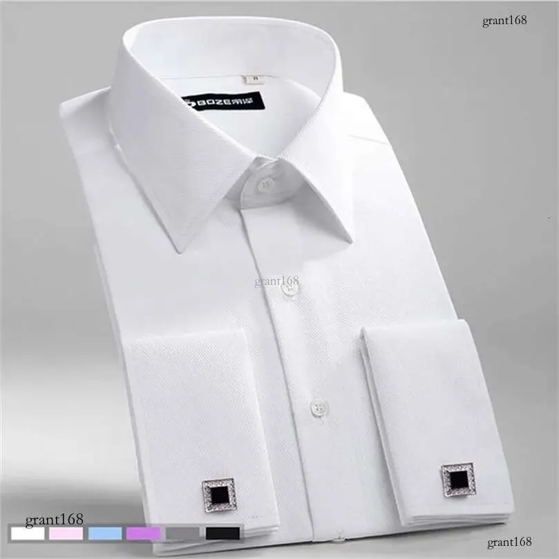 slim fit dress slacks The Theo | Angled French Cuff & Classic Collar