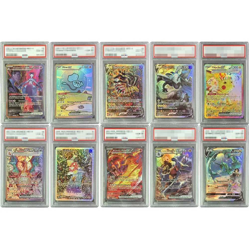 Diy PM Garchomp Moltres Rayquaza Magikarp Collection Cards Self made ...