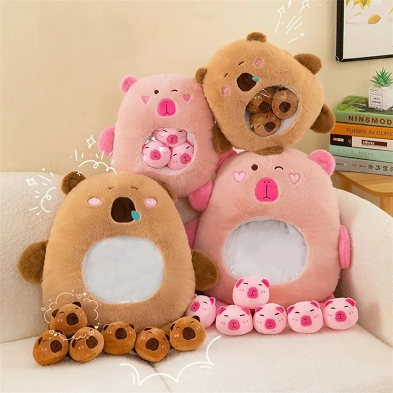 Capybara Plüschtier 30 Cm – Superweich, Kuschelig, Mit Ziehbarer Rotznase | Perfekt Als Geschenk Oder Deko