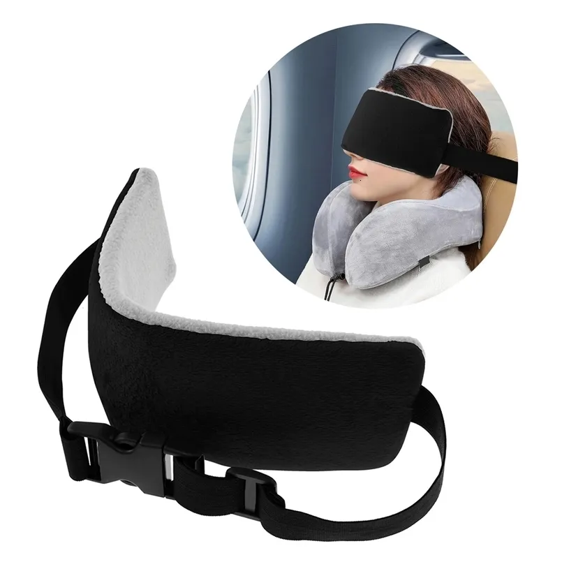 Head Support Plane Ride Head Support Strap Adjustable Travel Pillow Airplanes Neck Support Band ...