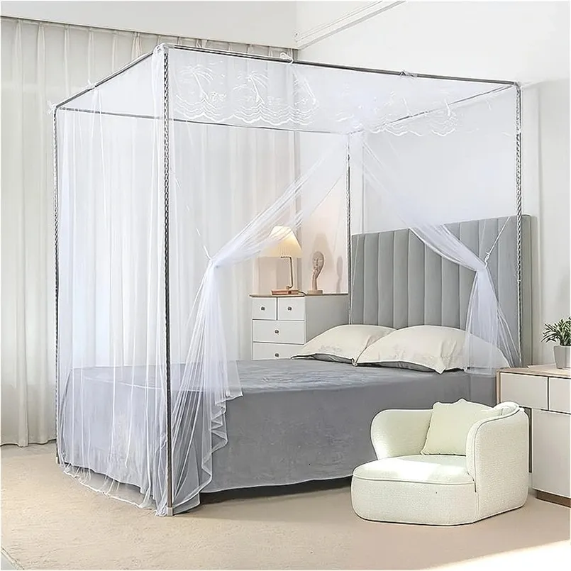 Digead Zanzariera Letto, Zanzariera A Quattro Porte/Baldacchino Del - Foto 10