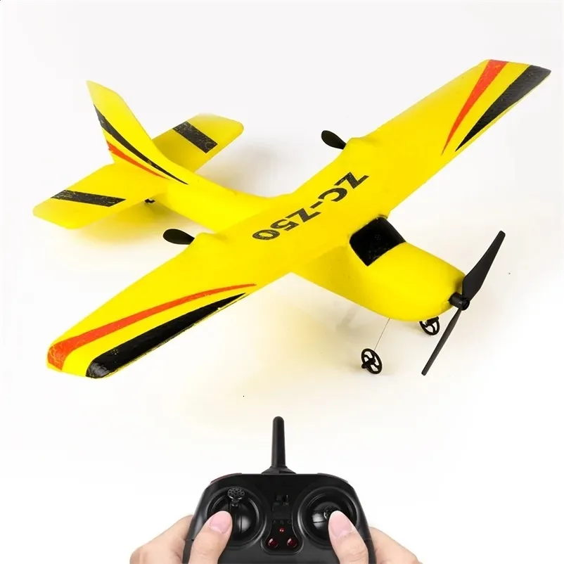 ZWN RC Aereo SU35 2.4G Con Luci A LED Modello Di Aereo Di Controllo Remoto Aliante Schiuma EPP Giocattoli Per I Regali Dei Bambini VS SU57 Aereo - Foto 8
