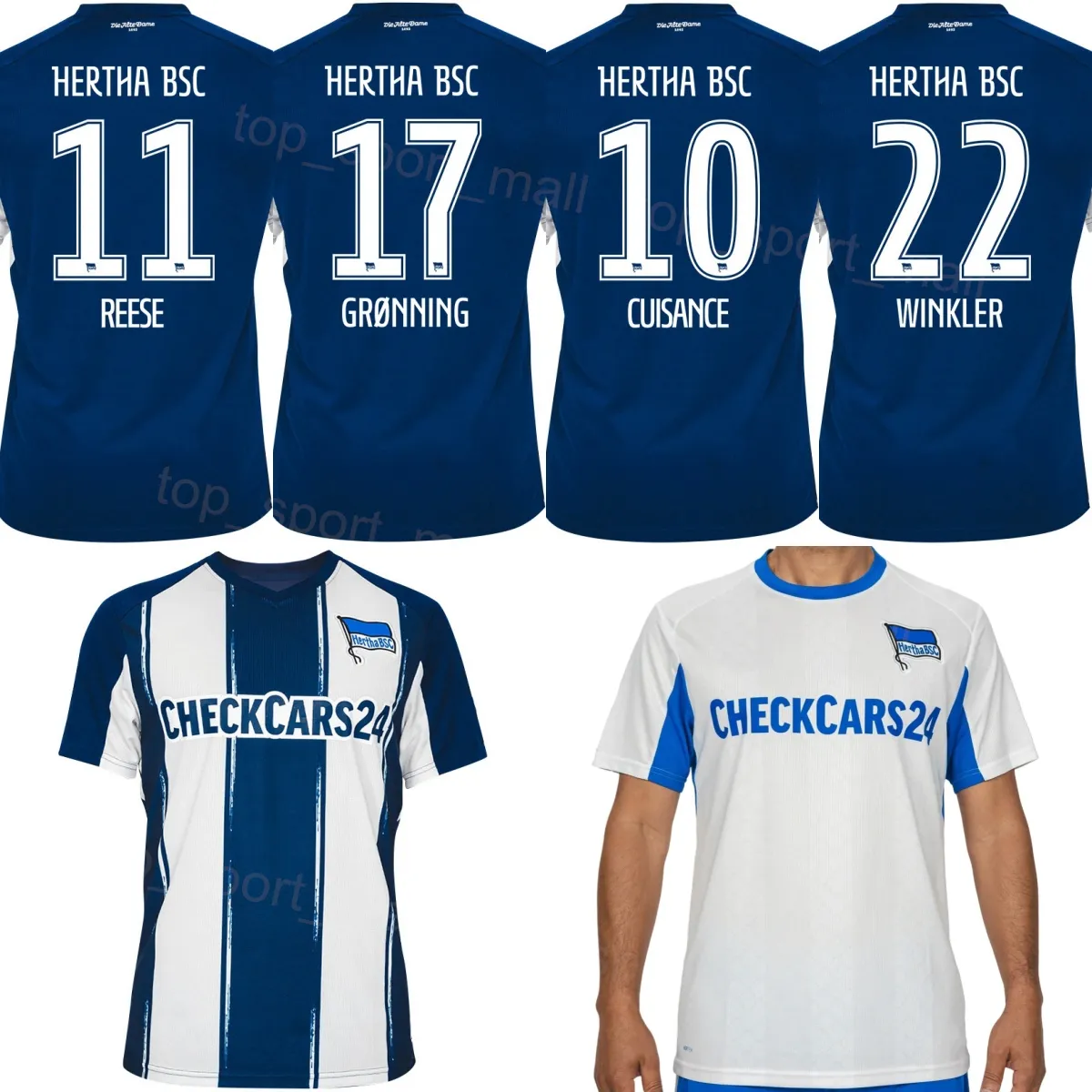 Save Big on Bulk Hertha Bsc Jersey Hertha Berlin Soccer Jersey 24 25  Maza, Ernst, Schuler, Gechter, Kenny, Scherhant Football Shirt Kit Best  Deals