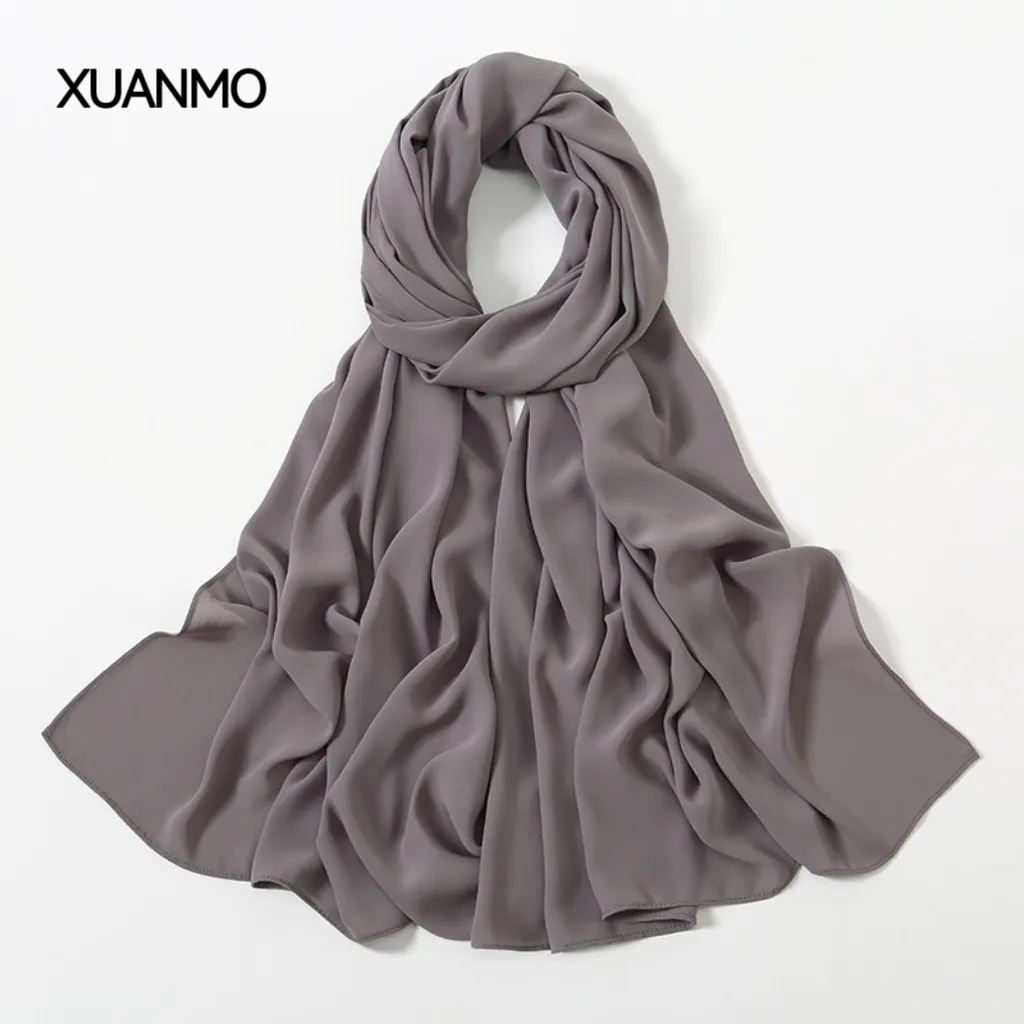 Luxury Cashmere Scarf For Women, Autumn And Winter Thickened Solid ...