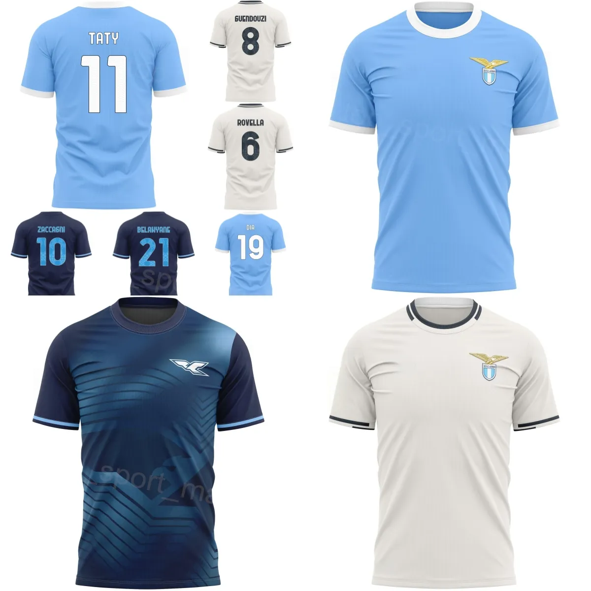 Save Big on Bulk Lazio Fc Jersey Club 2025 26 Men Lazio Soccer Jersey 11  CASTELLANOS GUENDOUZI 10 ZACCAGNI 19 DIA ROVELLA 94 PROVEDEL 21  BELAHYANE