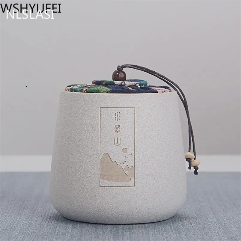 Ceramic Tea Jar Trade Containers Travel Tea Bag Storage Box Portable ...