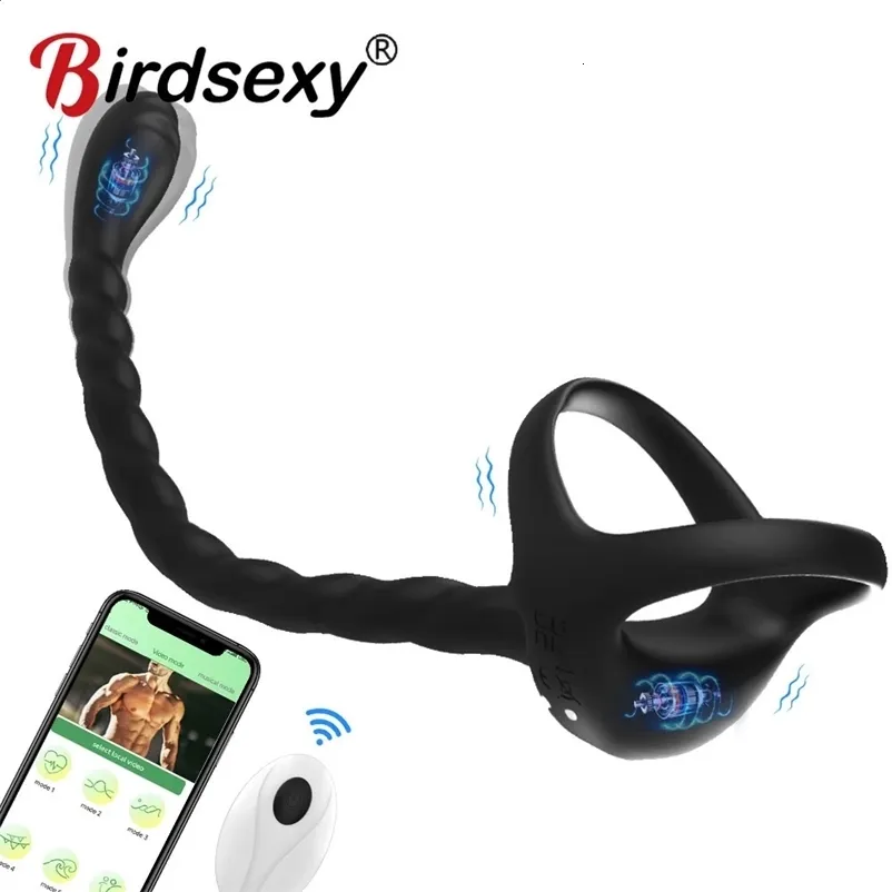 how to make sex toys TLUDA Penis Ring for Man Testicle Massager Vibrator Sex Toys for Men