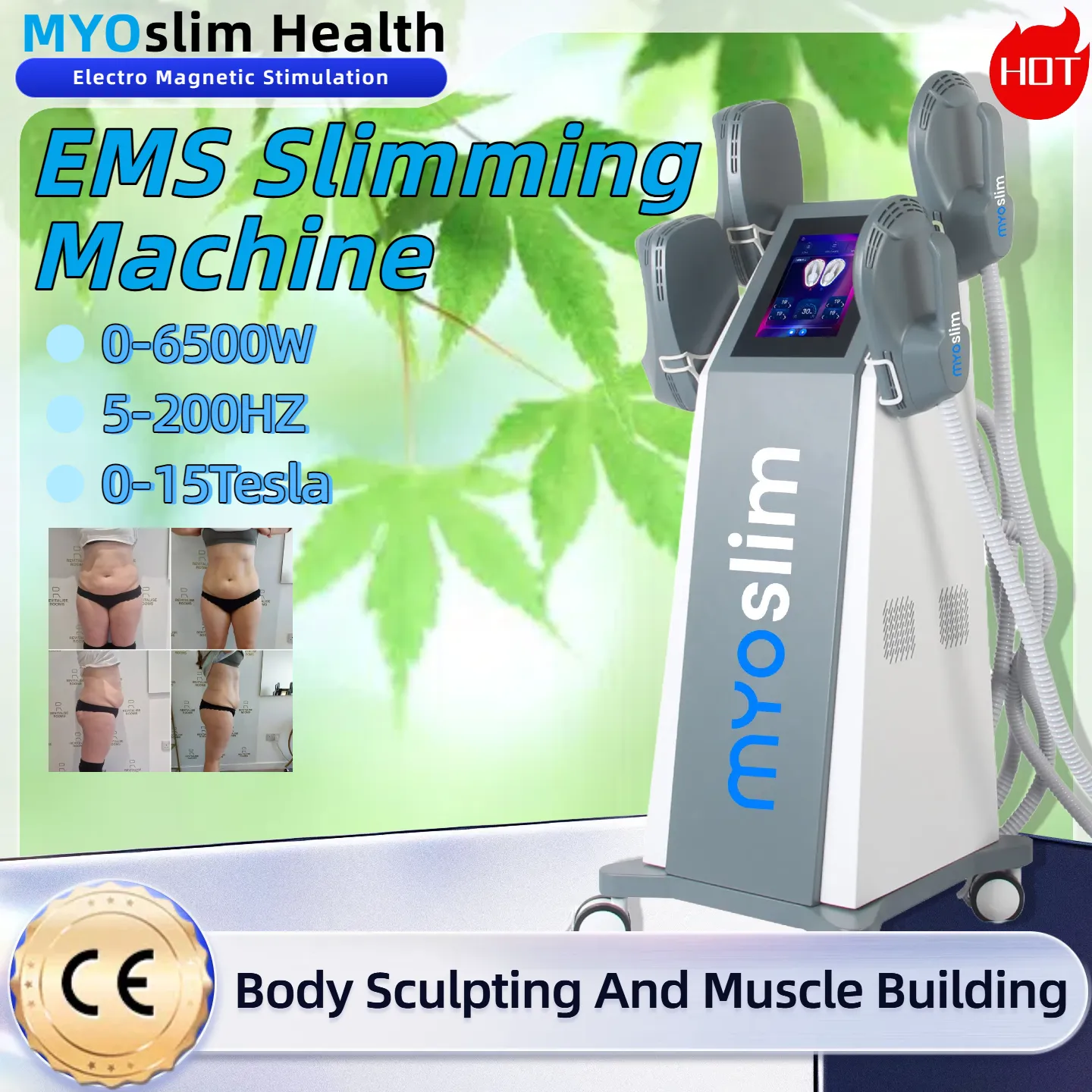 EMSzero Neo MYOslim New Sculpt NEO Nova Power 6500W High Intensity