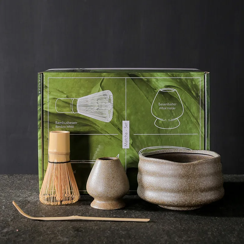 Matcha Sifter Matcha Chawan Matcha Bowl, Tea Whisk, Chashaku, Spoon, Matcha Holder, Bamboo Coaster Starter Set Matcha Kit