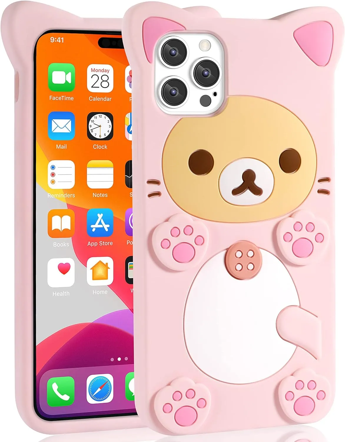 Rilakkuma Teddy Bear Phone Pouch Rilakkuma Cat Bear Silicone Full Coverage Soft Case For IPhone To 16 Pro Max Rilakkuma Teddy Bear Phone Pouch Rilakkuma Cat Bear Silicone Full Coverage Soft Case For IPhone To 16 Pro Max