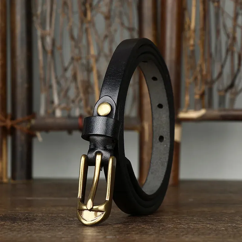 Genuine Leather Belt with Pin Buckle for Jeans Dresses s-l400.jpg main image 4