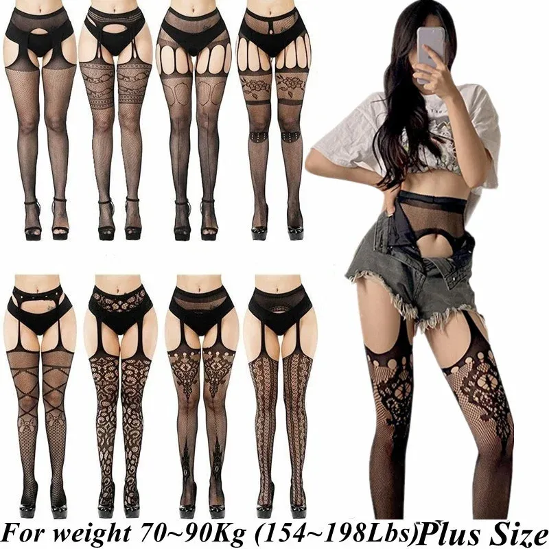 Large Plus Size Stockings With Garter Belt For Women... From 18,92 €