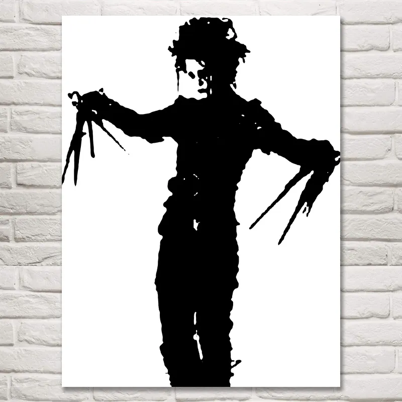 Edward Scissorhands Silk Poster Print - Tim Burton Movie Art Home Decor ...