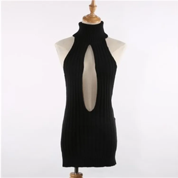 Virgin Killer Sweater Bodysuit Women Backless Turtleneck Knit Sweater  Cashmere Cotton Blend One Size from Dhgate Womens Polos - price 12.14