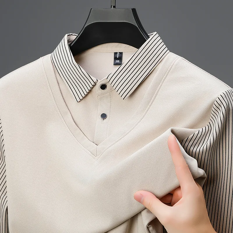 Save Big on Bulk Korean Collared Shirt Collar Sweaters Men: Fashionable  Layered Look Long Sleeve Top Korean Shirts Mens Inspired, Comfortable And 