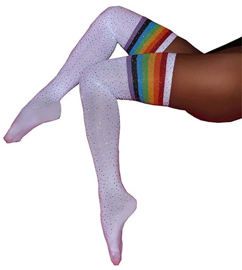 2 Paires Chaussettes Hautes Montantes Femme - Motif Carreaux Diamant Genoux Longues