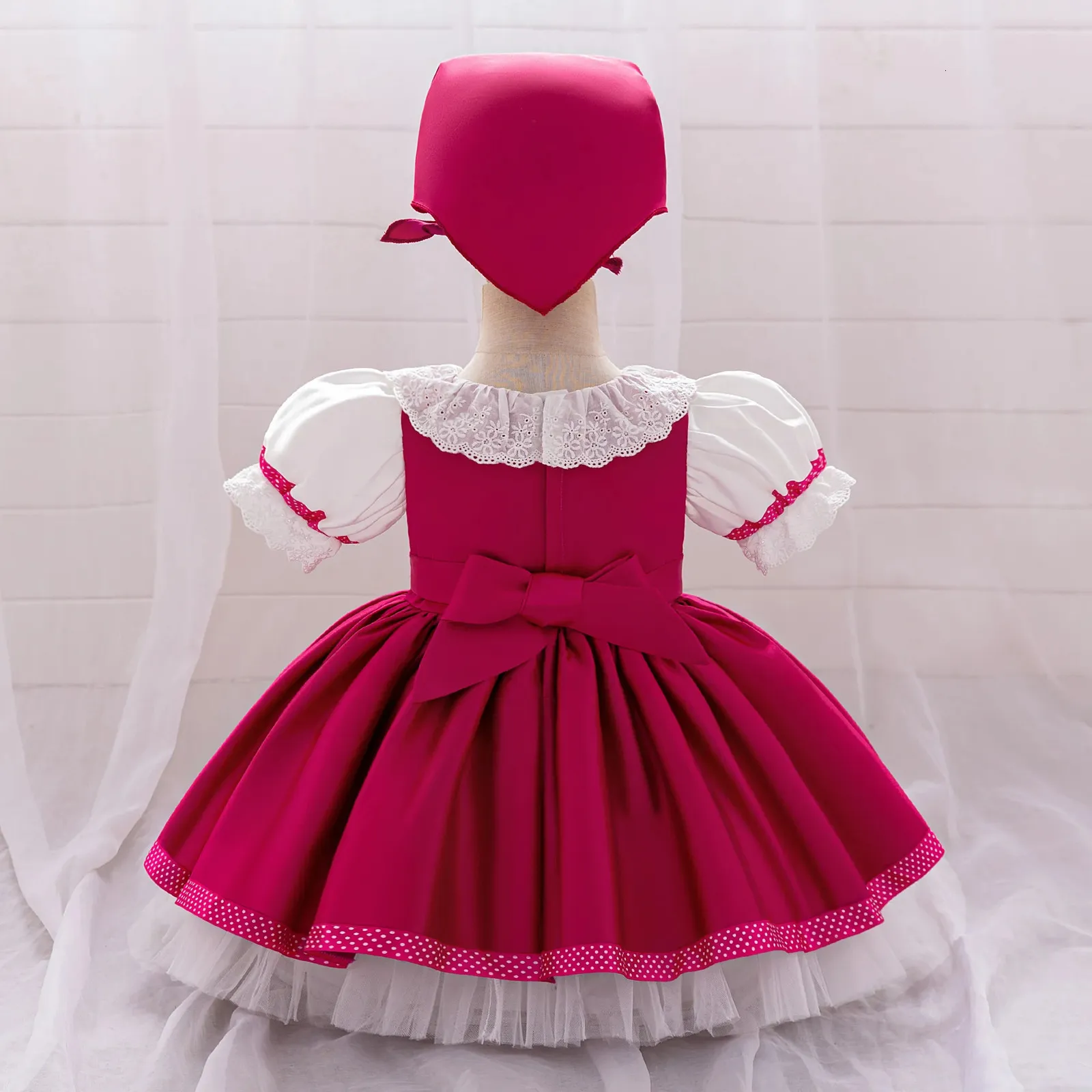 open lace back dress Amazon.com: Baby Kids Girl Christmas Princess Dress, Long Sleeve Stars  Patchwork Dress with Bow Headband 2PCS Outfis Party Dresses (B-Red, 9-12  Months): Clothing, Shoes & Jewelry main image 1
