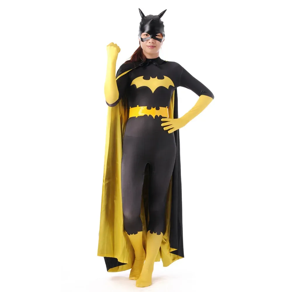 Batwoman Cosplay Costume Bodysuit \u0026 Cape: Black Spandex Jumpsuit With Eye  Mask For Halloween, Carnival \u0026 Superhero Parties From Dh2958055, $46.53 |  DHgate.Com, image size:1000x1000