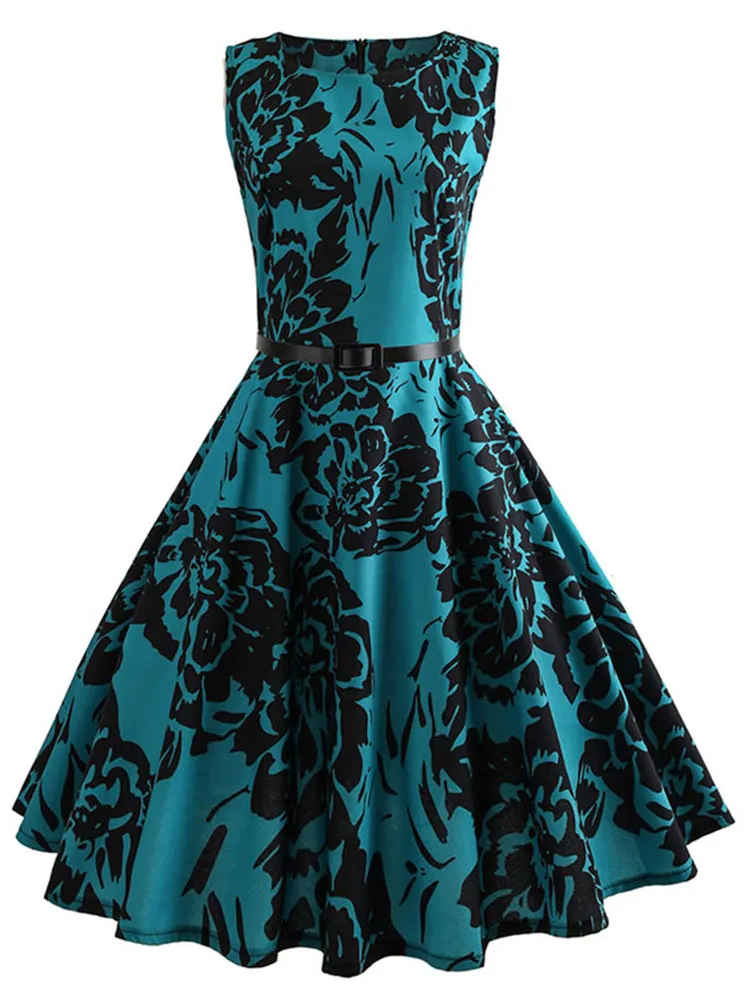 a line long bridesmaid dresses Wedtrend Women A-Line Bridesmaid Dress with Slit Square Neck White Blue  Flower Long Wedding Guest Dress – WEDTREND main image 0