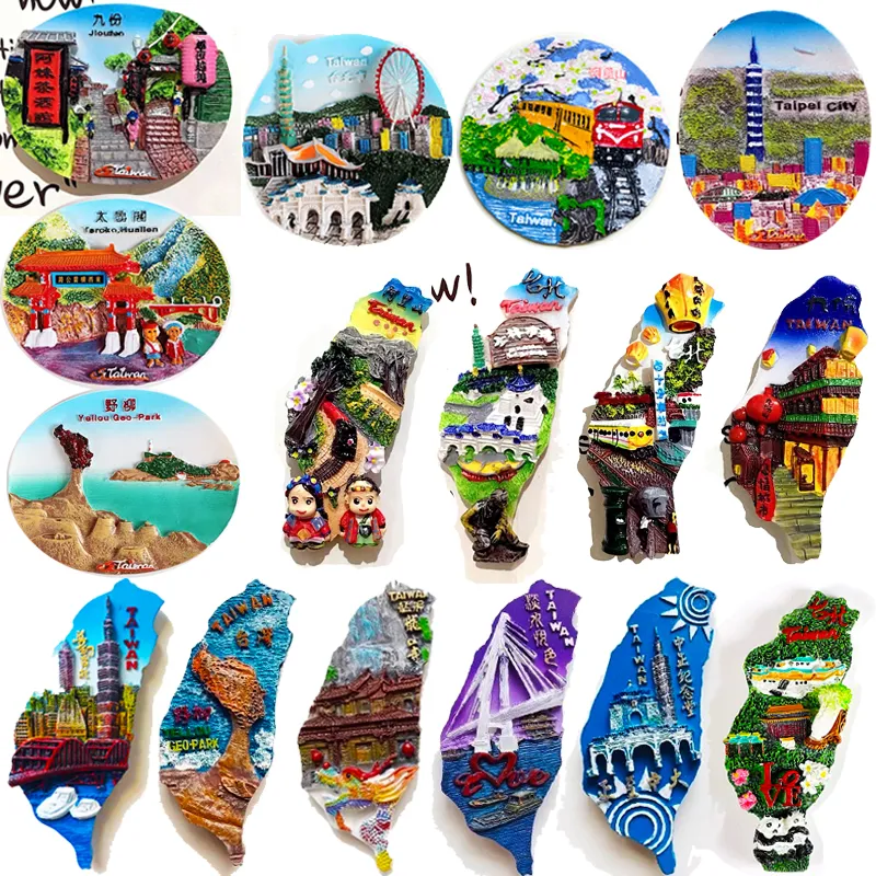 Artisanat en résine magnétique personnalisé Souvenir touristique Moscou Russie D