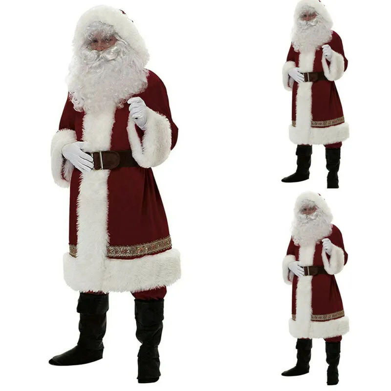 father christmas fancy dress outfit Deluxe Costume: Premium Quality Adult Santa Suit for Festive Cosplay - Shop Now! from Dhgate Others Apparel family photos