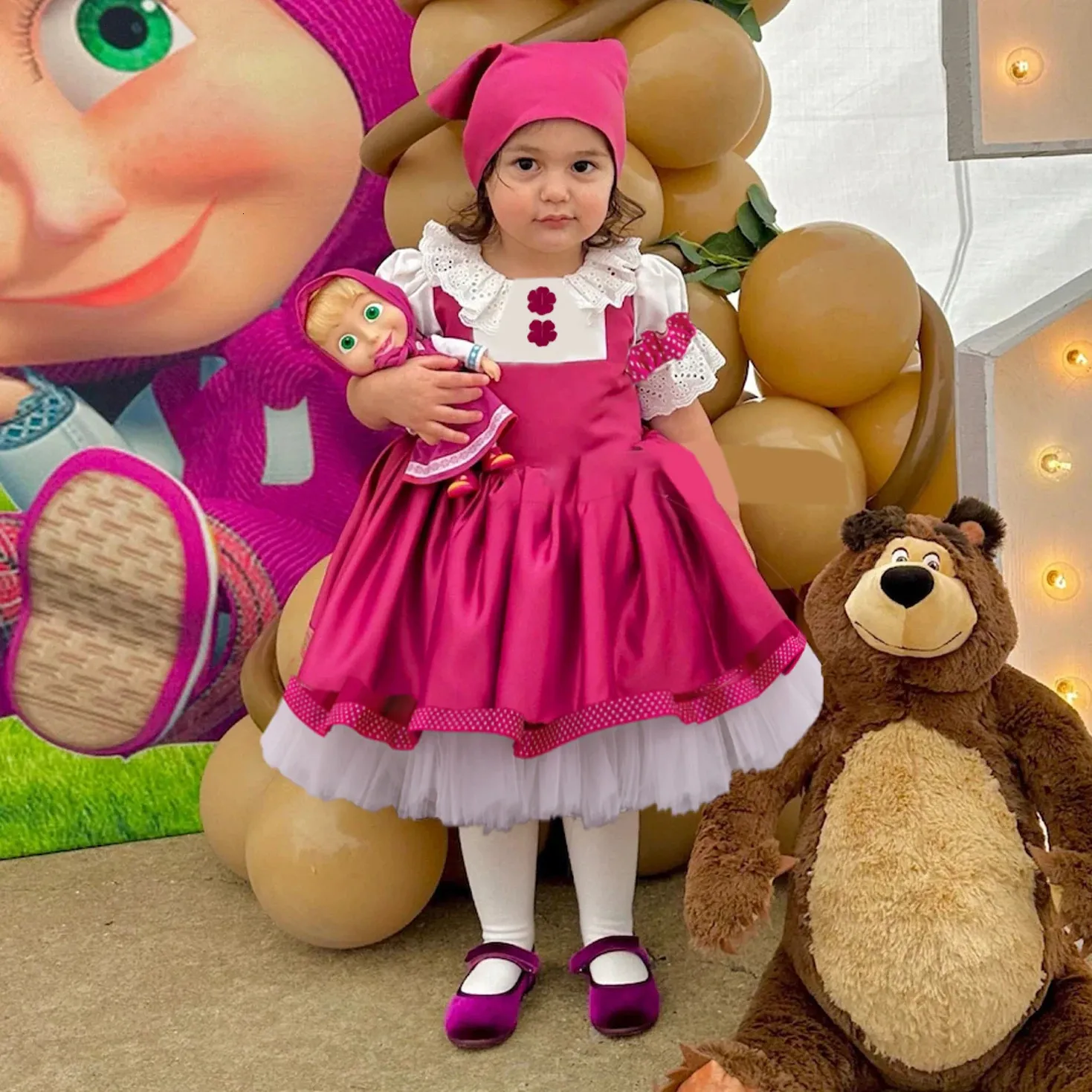 Risparmia alla grande su Abiti Per Colpa Per Bambini Abito Da Festa Delle  Ragazze Masha Per Bambini, Abito Da Ballo Di Principessa Di ° Compleanno, 