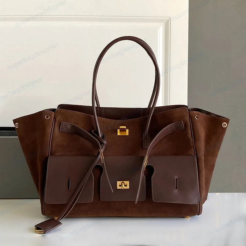 Extra Large Leather Tote Bag Designer Style Shopper For Laptop