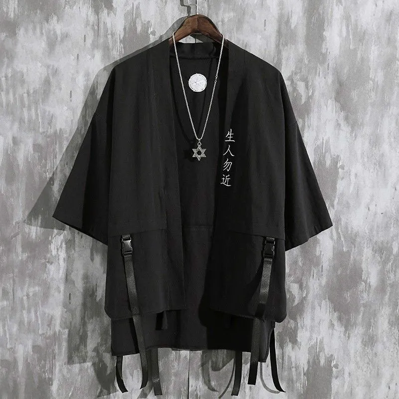 Save Big on Bulk Men's Black Kimono Mens Black Cardigan Haori: Traditional  Japanese Clothing For Men, Loose Fit Kimono Shirt, Short Sleeve Yukata,