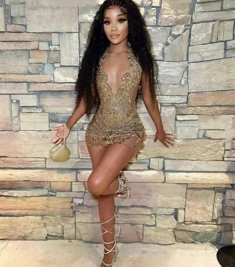 slim fit dress slacks BABY PLEASE MINI DRESS IN GOLD – AKIRA main image 1